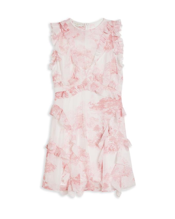 Peignoir Ted Baker Sleeveless Waterfall Mini Rose Femme | QBU-52327360